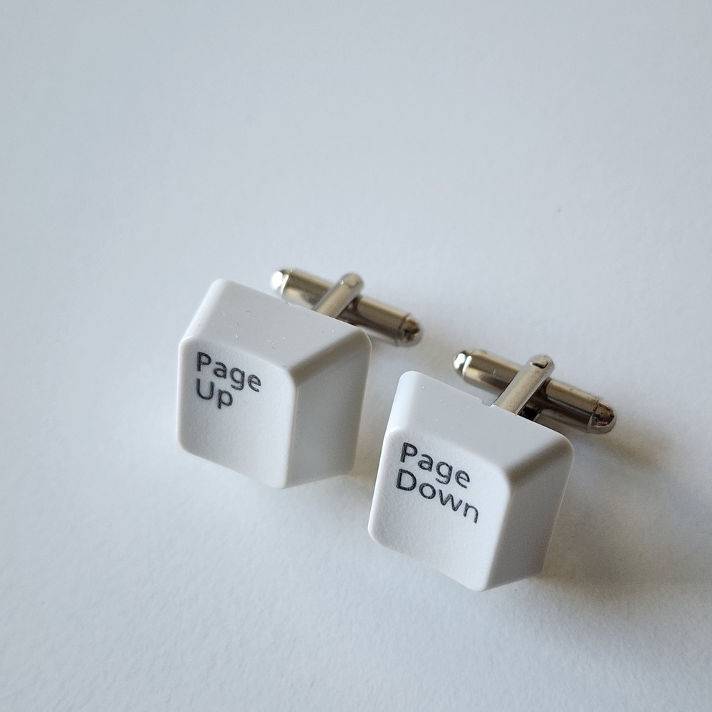 Keyboard Key Cufflinks Page Up Page Down Tech Geek Nerd Gift Idea Gamer Grad NEW